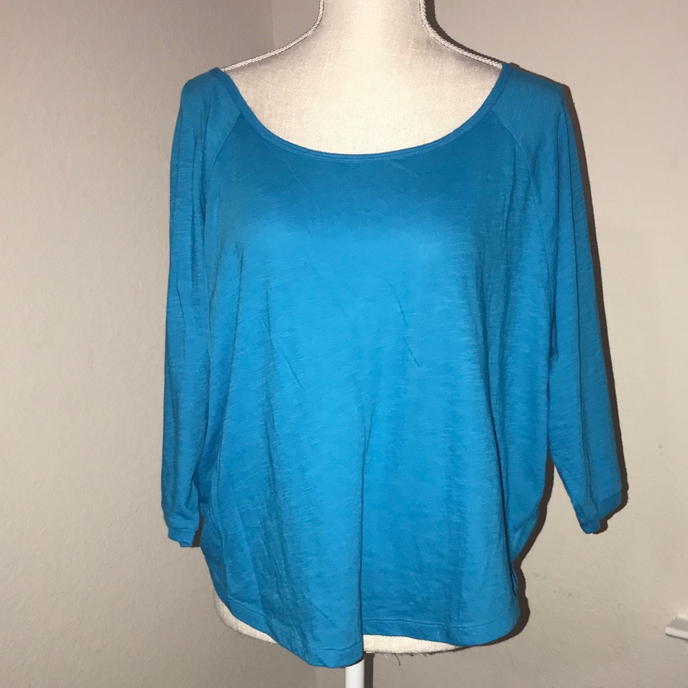 Pink Victoria secret blue oversized shirt XS